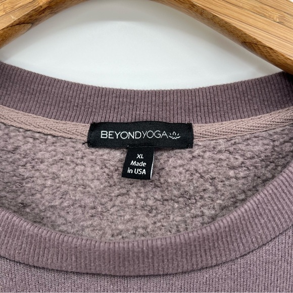 Beyond Yoga Woodland Colorblock Line It Up Sweatshirt Size XL - Picture 6 of 11